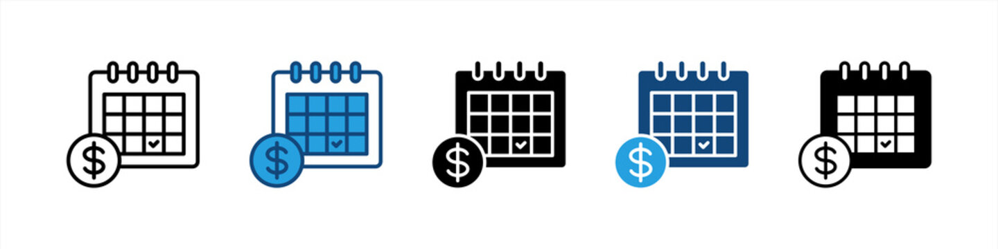 payment icon, with light and dark background.
