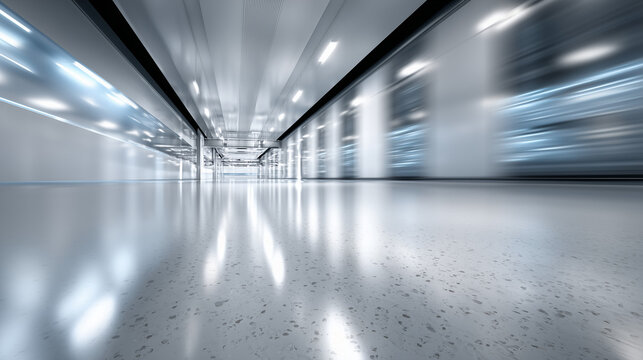 Automated Smart Warehouse Endless Shelves Robotic Rails Autonomous Forklifts Drones Coordinating

