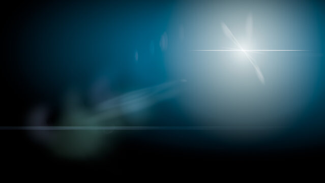 flare light len sun effect blue cyan optical lens flare diagonal streak transparent overlay bright glowing beam ray element isolated on black background