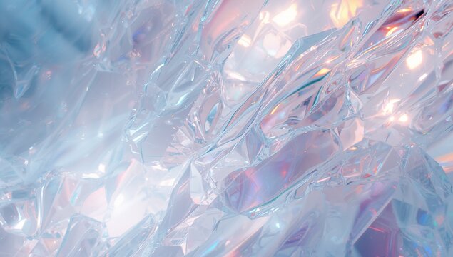 Abstract reflection light scene, high detail