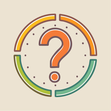 Question Mark Inside a Circular Diagram