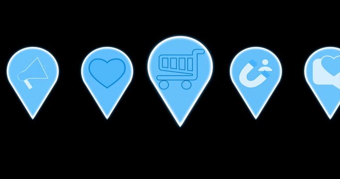4K Journey roadmap has 6 steps for Digital Advertising, Online shops, Advertisements, and Business Marketing. Customer Journey Maps for the buying process.