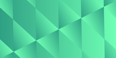 Fototapeta premium Green polygonal mosaic background. 3d Triangles, abstract background. Design wallpaper. Abstract Color Low Poly Background. Polygon Pattern. Creative Design. Used for presentation, information .