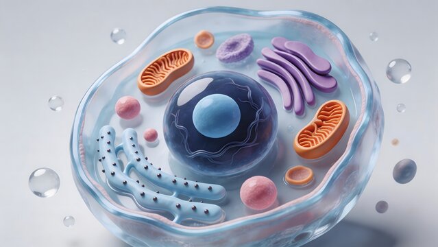 Cellular structure with organelles
