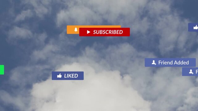 On cursor hover floating UI badges appearing then sliding clustering and fading to show engagement