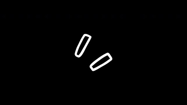 Pop Graphic Emphasis Symbols, Hand-Drawn Action Accent Pack, Cute Cartoon Emotion Animation, 4K Loop Video with Transparent Background