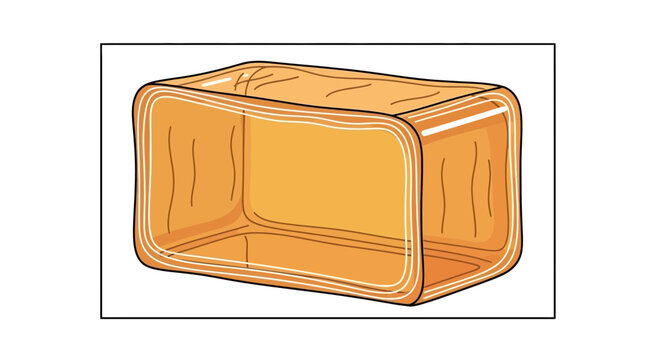 Orange Rectangular Storage Box Container, Foldable Fabric Organizer for Home or Office