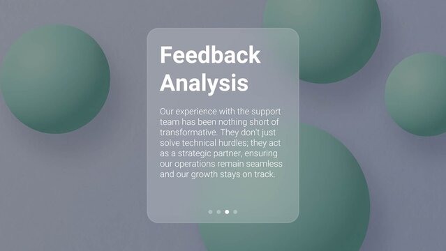 Feedback Analysis UI Card Graphic