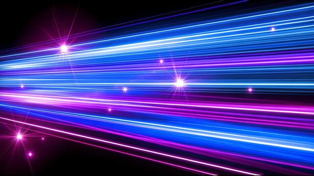 Speeding light streaks in blue and pink hues speed motion blur speed
