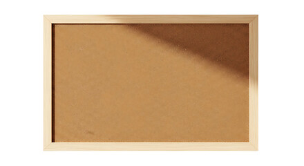 Fototapeta premium Corkboard with Wooden Frame on White Background.