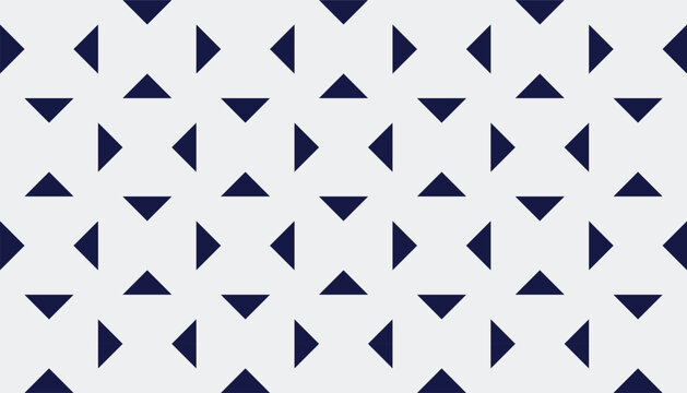 Abstract navy blue and white geometric vector background. Minimalist triangle pattern for wallpaper, cover, or textile design.