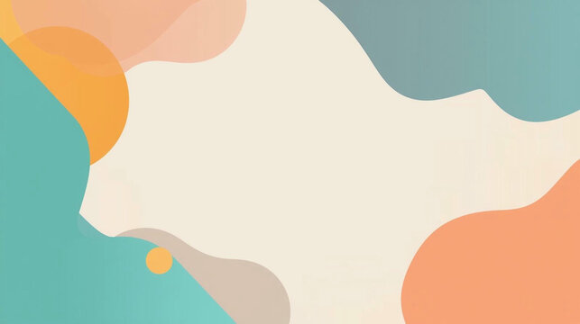 minimalist geometric shapes background with copy space for text and branding
