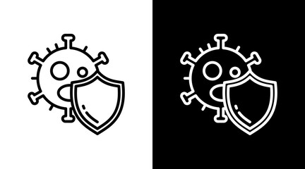 Antivirus White Icon Set Design © Camallia Marroh