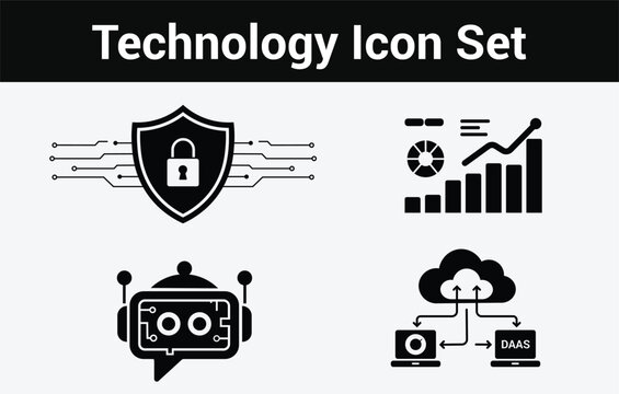Professional Business and Technology Icon Set