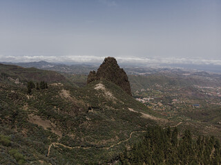 Obraz premium Scenic View of Mountain Peak in Gran Canaria
