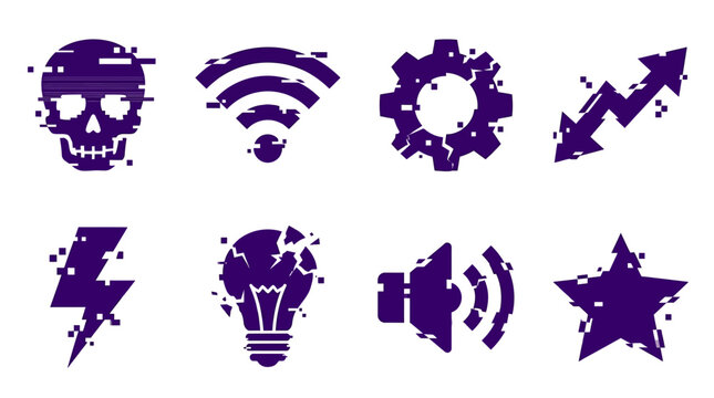 Collection of various technology icons.