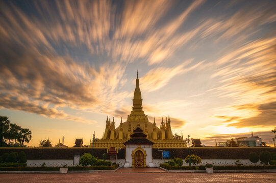 Pha That Luang stupa, Vientiane, Laos