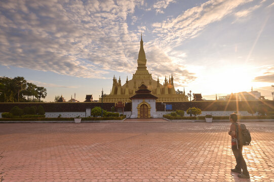 Pha That Luang stupa, Vientiane, Laos