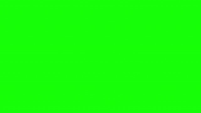 10 Second Countdown Timer Animation Green Screen  from 10 to 0 on a green screen background