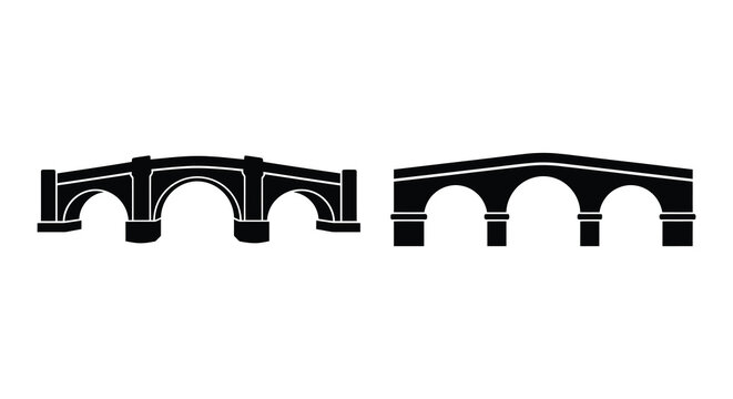 arch bridge silhouette high quality professional detailed modern elegant stylish