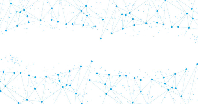 Vector network connections pattern on transparent background for tech designs