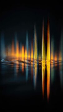 sound wave audio equalizer bar vertical video