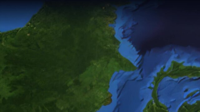 Animated Flight Path from Singapore to New York City Across the Globe