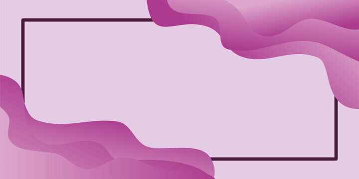 Purple Fluid Gradient Abstract Background Frame Modern Design Template