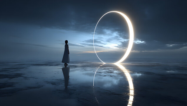 A vision for futuristic interface spaces, digital environments, immersive UX exploration, and future-generation visual storytelling.