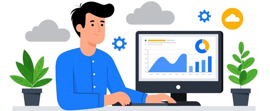 Data consolidation and ETL workflows for constructing data marts. Streamlining ETL tasks for data extraction, transformation, and loading. Professional working on desktop for data analysis.