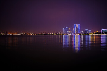 Obraz premium suzhou city at night