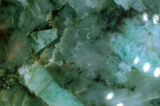 Deep Emerald Green Crystal Mineral Surface Macro