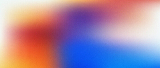Naklejka premium Abstract blurred background with vibrant gradient colors, soft texture, and grainy noise effect for modern design projects