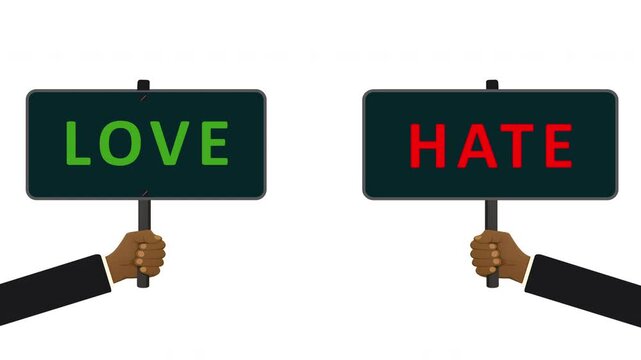 Love or Hate Emotion Animation | Relationship and Feeling Concept