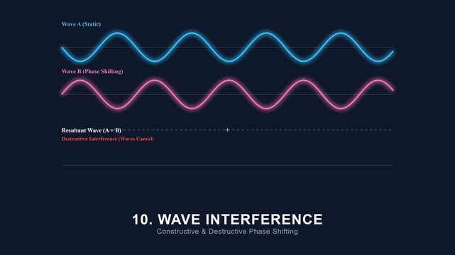 Wave Interference Pattern Physics Education Animation Loop
