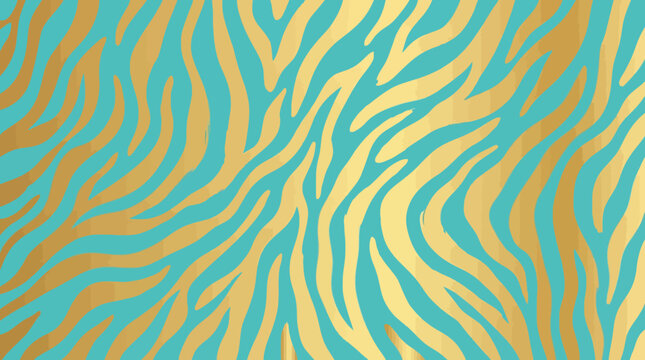 Vibrant abstract zebra pattern design element.