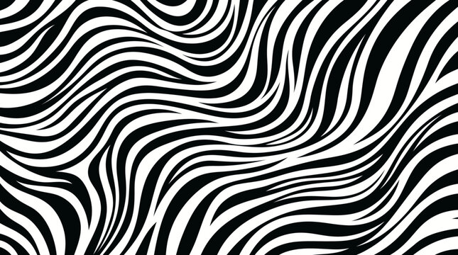 Black and white zebra print pattern.