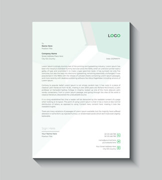 Professional Business Letterhead Vector Design