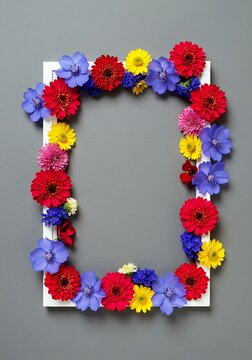 Floral Frame: A Burst of Color