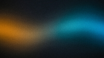 Abstract background with grainy texture and glowing orange and blue light gradient © Rahman