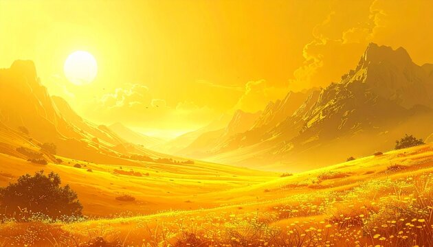 Bright yellow gradient plain background template suitable for flyers, banner, social media, covers, blogs, eBooks, newsletters etc. or insert picture or text with copy space