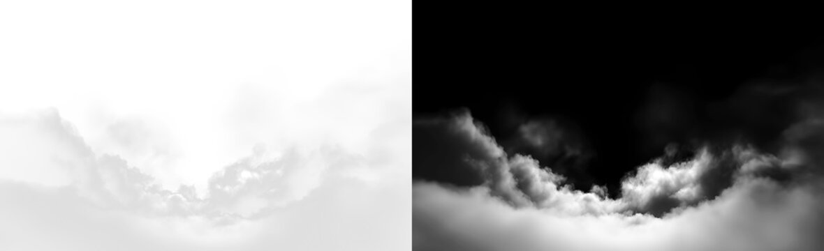 Atmospheric White Cloudscape With Soft Transparent Mist and Fluffy Sky Elements, Realistic Summer Weather Texture for Natural Background and Graphic Design