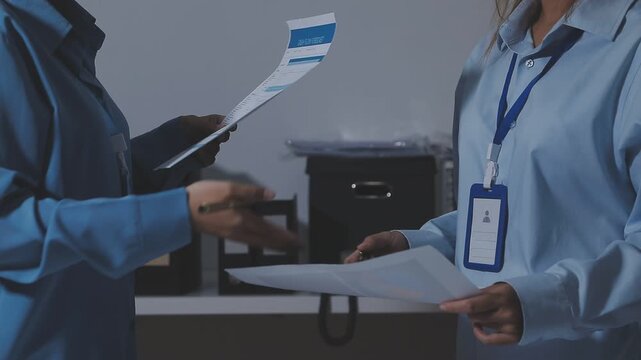 business man Auditor or internal revenue service staff checking annual financial statements company Audit &nbsp;Accounting tax.