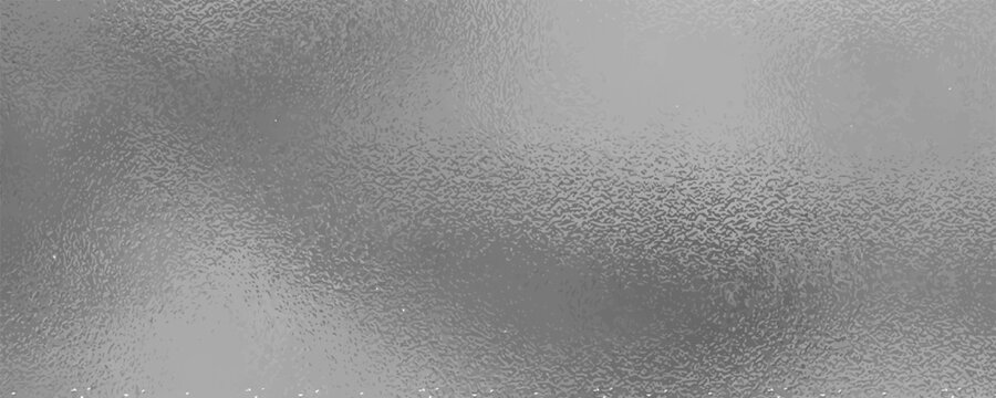 Vector shiny foil or silver metallic pattern. Texture of transparent, matte white and grey frosted glass, blur effect