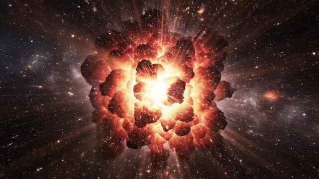 Epic Supernova Explosion and Burst of Cosmic Light in the Vastness of Space and the Galaxy