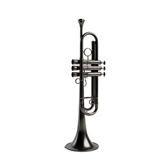 Obraz premium Trumpet isolated on a white empty plain background