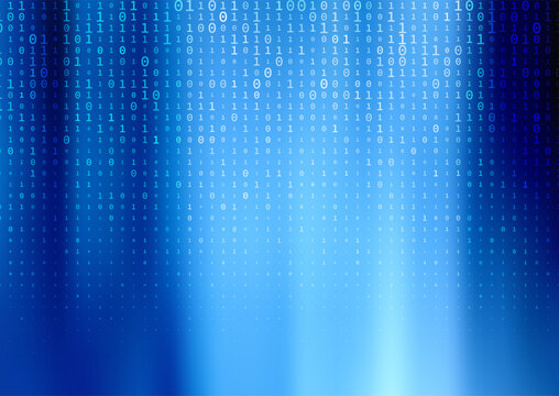 Abstract technology background with a binary code design