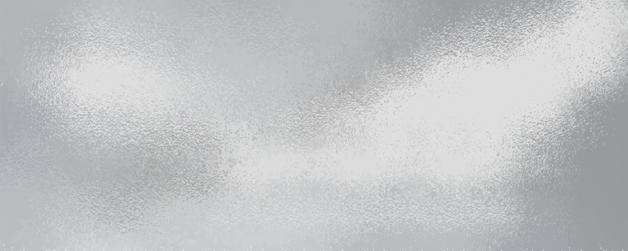 Matte white and grey frosted glass, blur effect. Stained glass decorative background. Vector texture