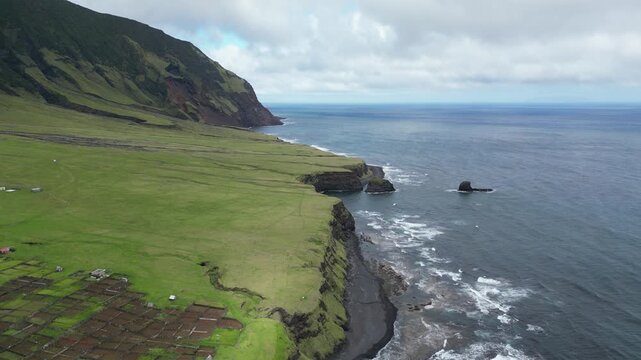 Drone video of Tristan da Cunha