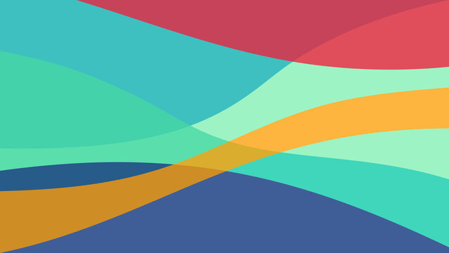 Abstract colorful wavy background with overlapping fluid shapes and vibrant flowing lines for modern graphic design